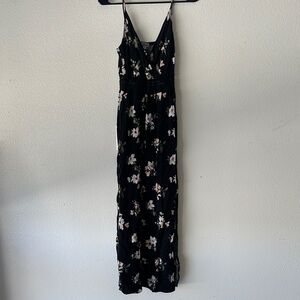 J for Justify Black Floral Maxi Dress